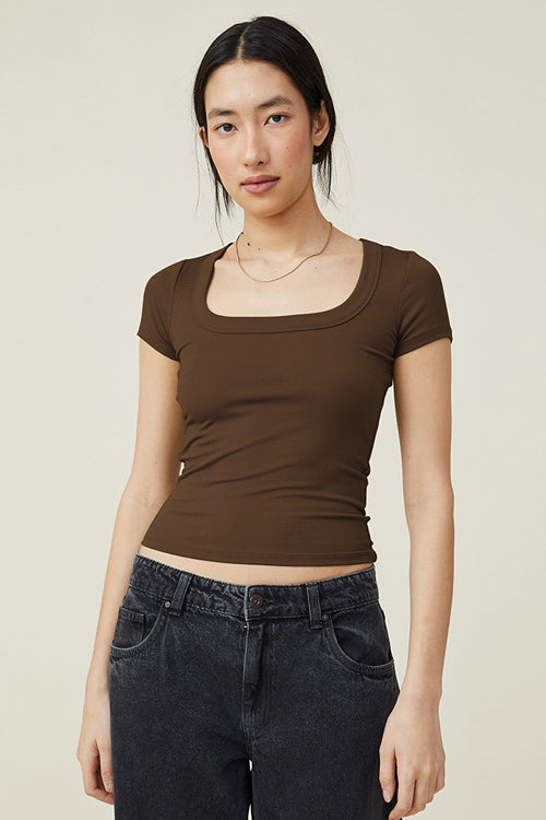 Style Update Kurzarm-T-Shirt aus Baumwolle – 4 Farben