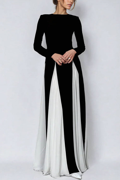 Stunning Mystery Mermaid Long Sleeve Maxi Dress