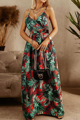 Ärmelloses Maxikleid im Boho-Stil mit trendigem Print