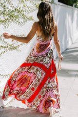 Feel Your Best Boho Print Sleeveless Maxi Dress