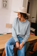 Schreib mir ein Gedicht – Pullover mit Knopfleiste – 4 Farben