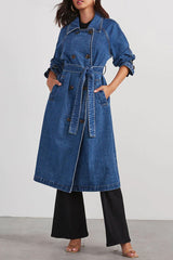 Elevated Weather Belt Denim Coat - 2 Colors