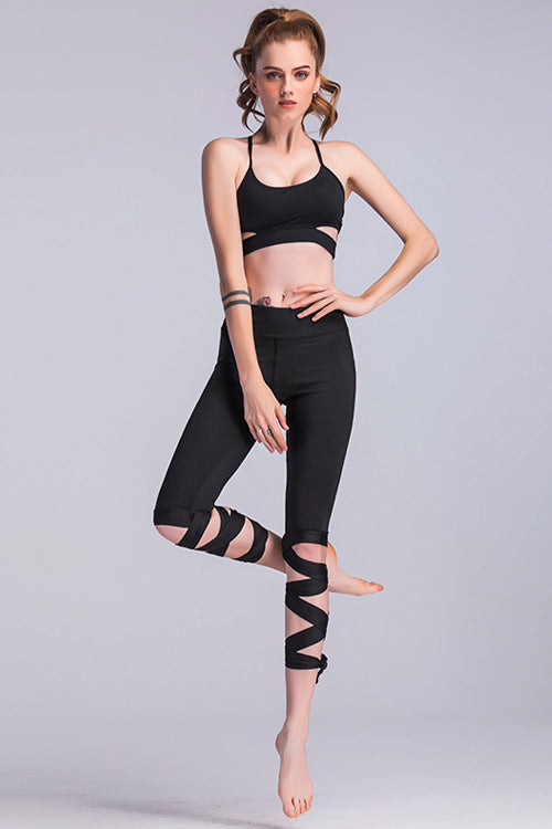 Yoga Tied Cross-leg Leggings