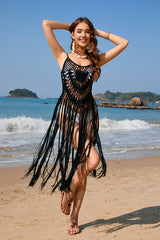 Strolls in the Sand Tassel Hollow-Out Swim Cover-Up - 3 Colors