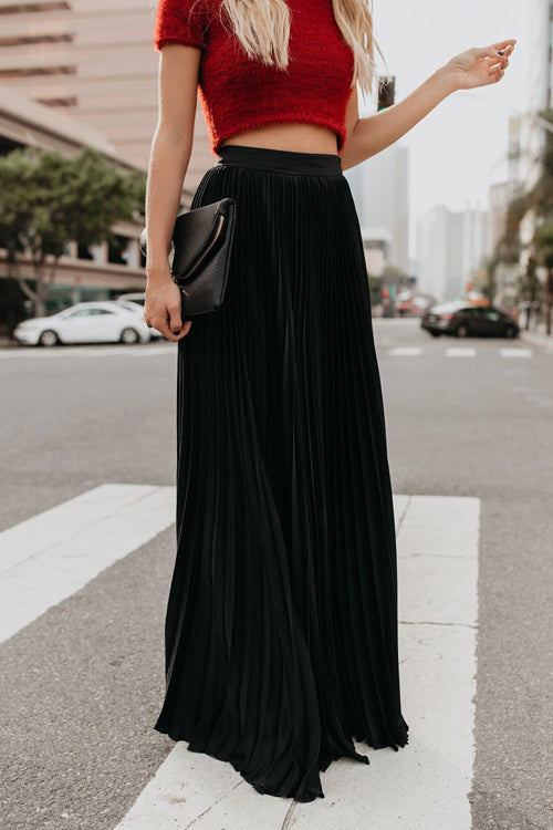 City View Pleated Maxi Skirt - 6 Colors