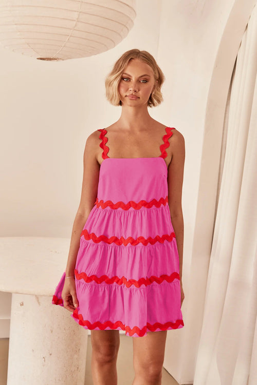 Spread The Joy A-Linien-Minikleid – 4 Farben