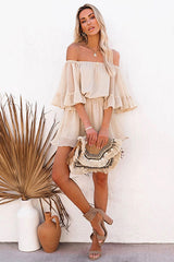 Lovely Disposition Ruffled Off The Shoulder Romper - 2 Colors