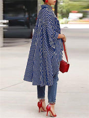 Indiebeautie Stripe High-Low Shirt