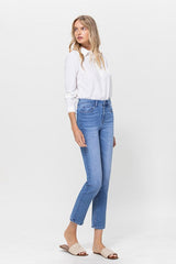 JUNI HIGH RISE STRETCH CROP SLIM JEAN