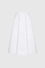 Kira Flower High Rise Midi Skirt