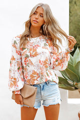 Sweetest Blooms – Gesmoktes Oberteil mit Blumendruck