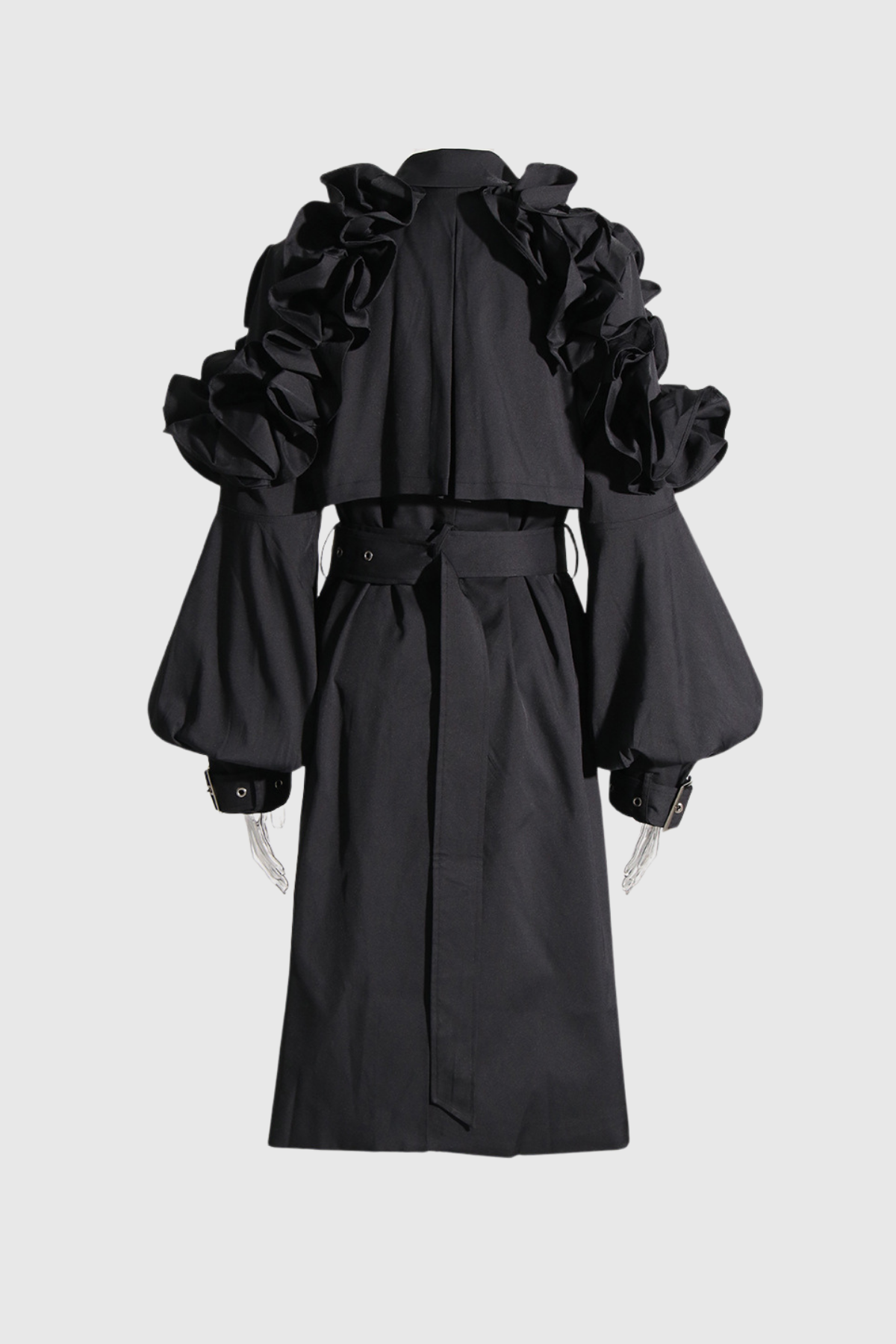 Aaradhya Ruffle Buckle Coat