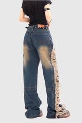 Abie Fringe Torn Hayley Jeans