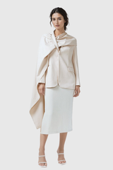 Abiel Ruch Asymmetric Shawl Blazer