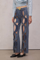 Abigail  Hollow Denim Jeans