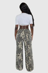 Acasia Leopard Torn Jeans