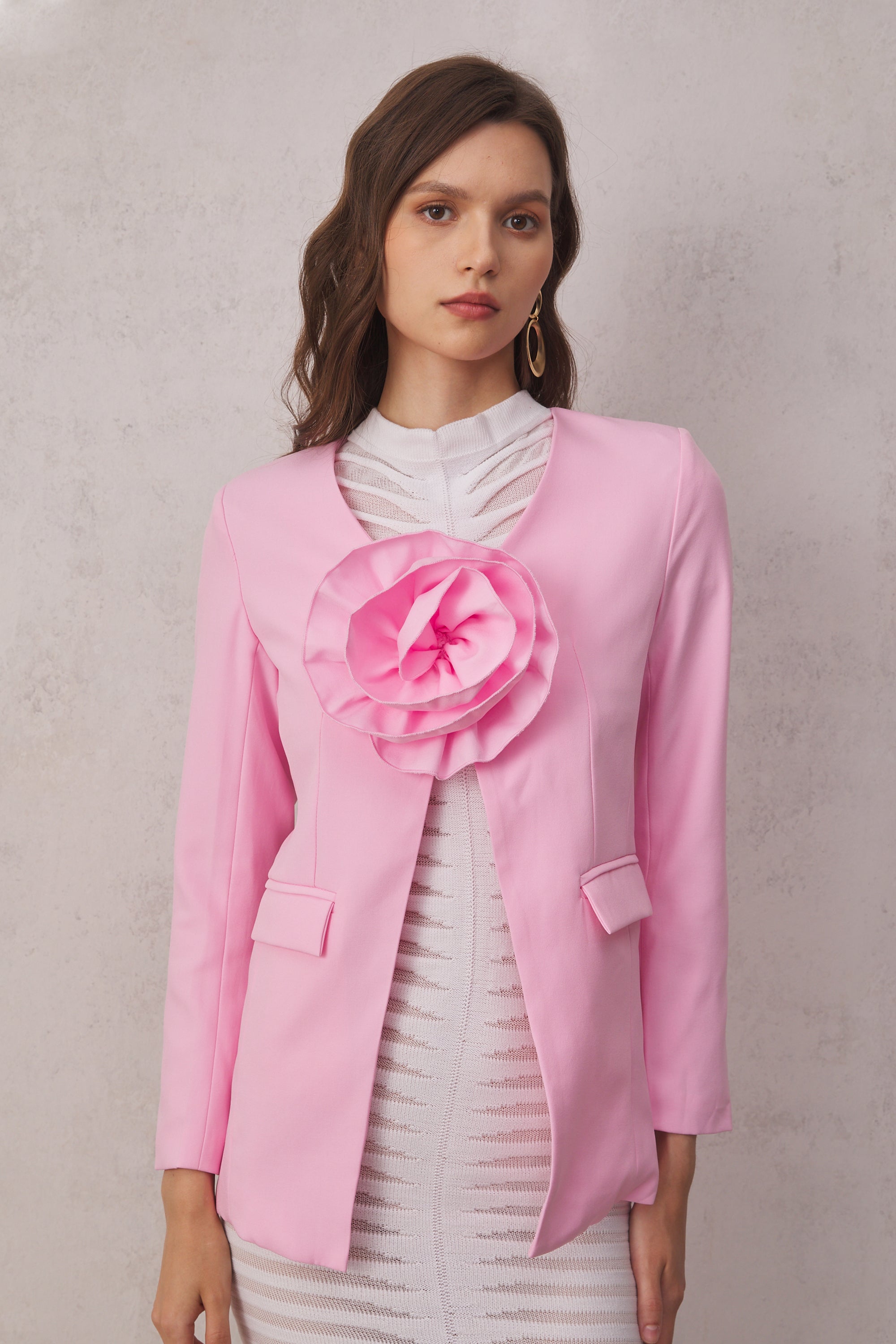 Addilyn Flower Split Blazer