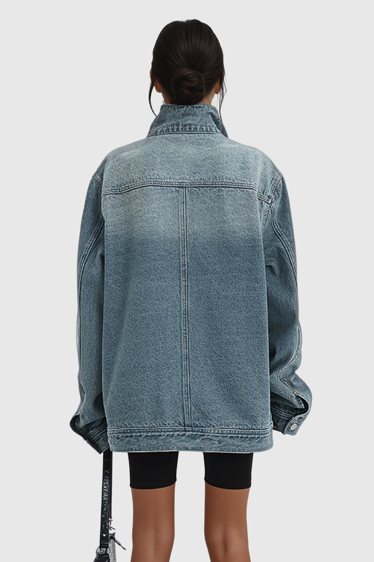 Aegle Deconstruct Asymmetric Denim Jacket