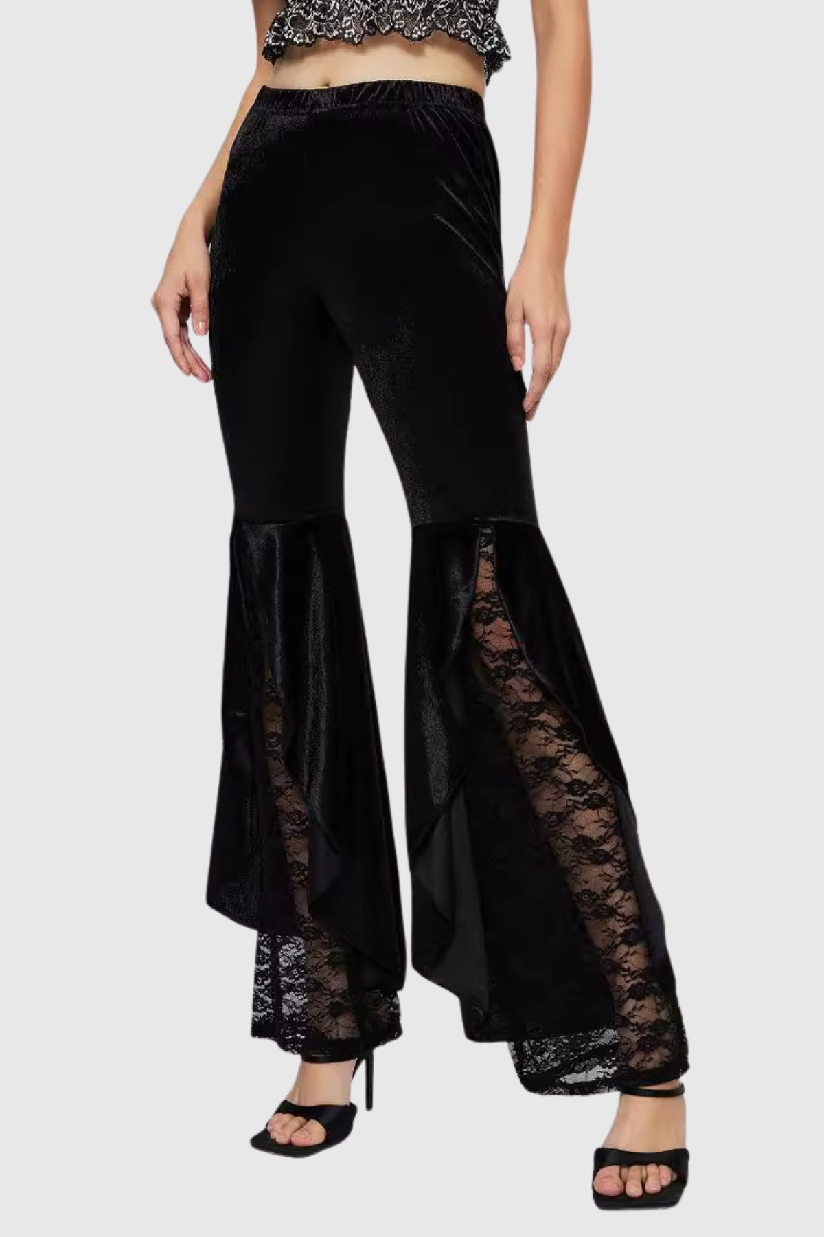 Aeres Lace Deconstruct Ruffle Pants