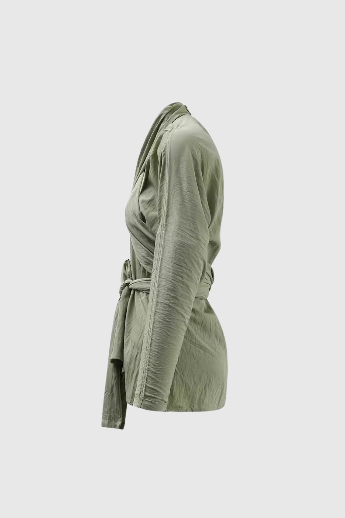 Afrim Ruch Cross Lace Up Shirt Mini Dress
