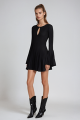 Agha Ruch Ruffle Cutout Mini Dress