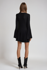 Agha Ruch Ruffle Cutout Mini Dress
