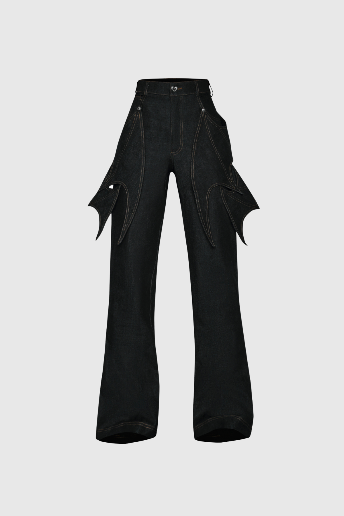 Agnetha Asymmetric Deconstruct Wing Jeans