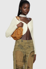 Agrata Butterfly Bodycon Knit Top