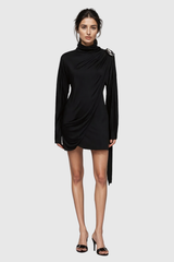 Agu Ruch Fringe Mini Dress In Black