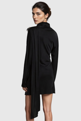 Agu Ruch Fringe Mini Dress In Black