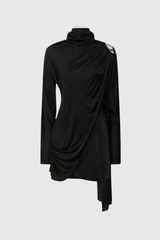Agu Ruch Fringe Mini Dress In Black