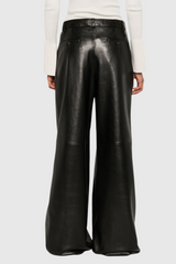 Aiattaua Leather Wide Pants