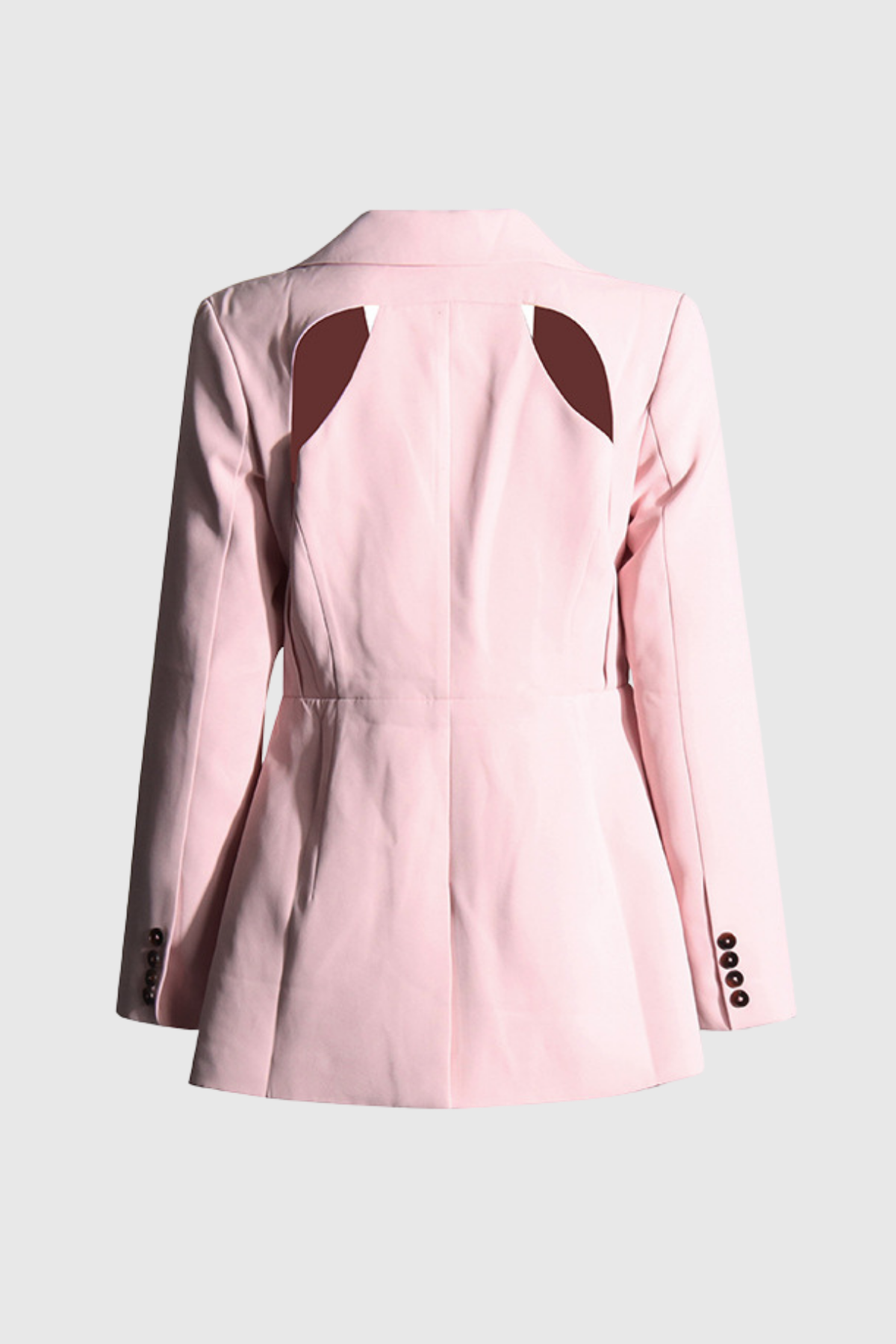 Ailany Asymmetric Hollow Plunge Blazer