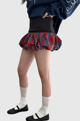 Ailill Grid Bodycon Skirt