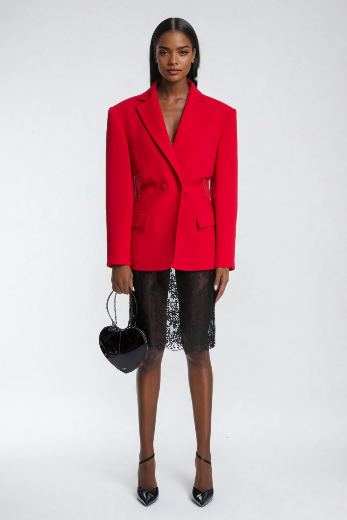 Alayka Blazer mit Revers und Knöpfen