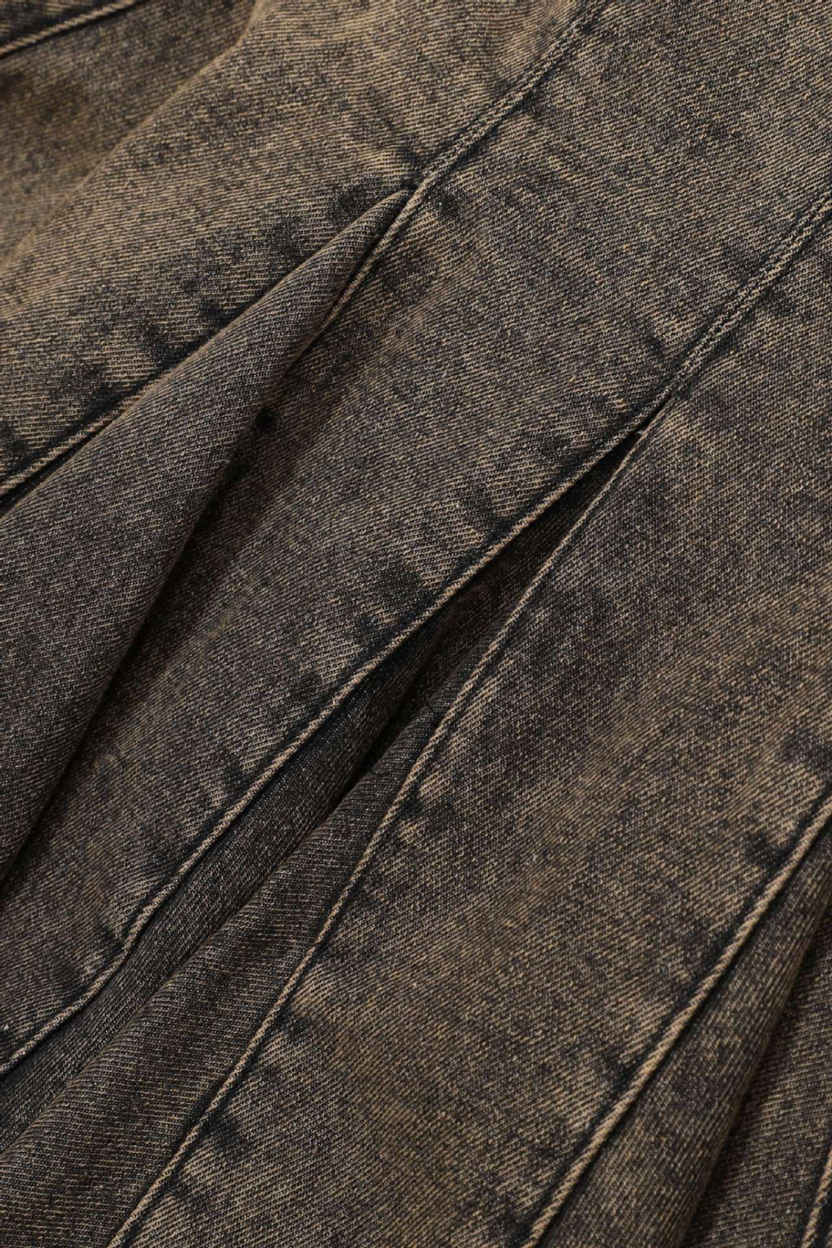 Alicante Asymmetrischer Jeansrock mit Rüschen