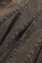 Alicante Asymmetrischer Jeansrock mit Rüschen