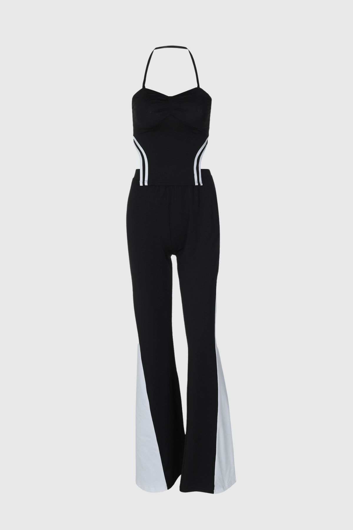 Aliona Strapless Stripe Pants Set