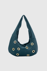 Aliphine Schultertasche mit Nieten