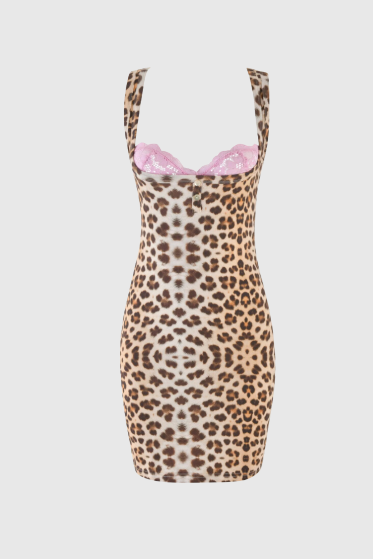 Alivia Lace Leopard Sleeveless Mini Dress