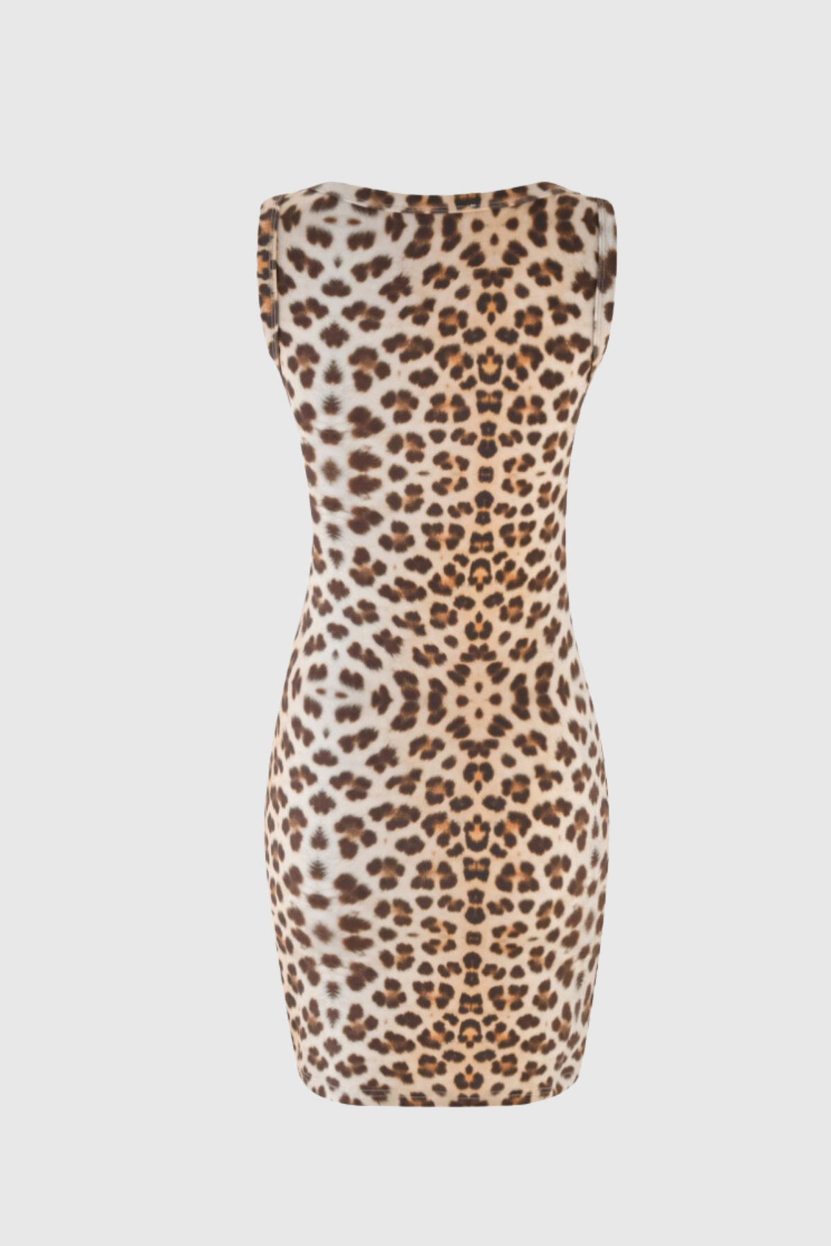 Alivia Lace Leopard Sleeveless Mini Dress