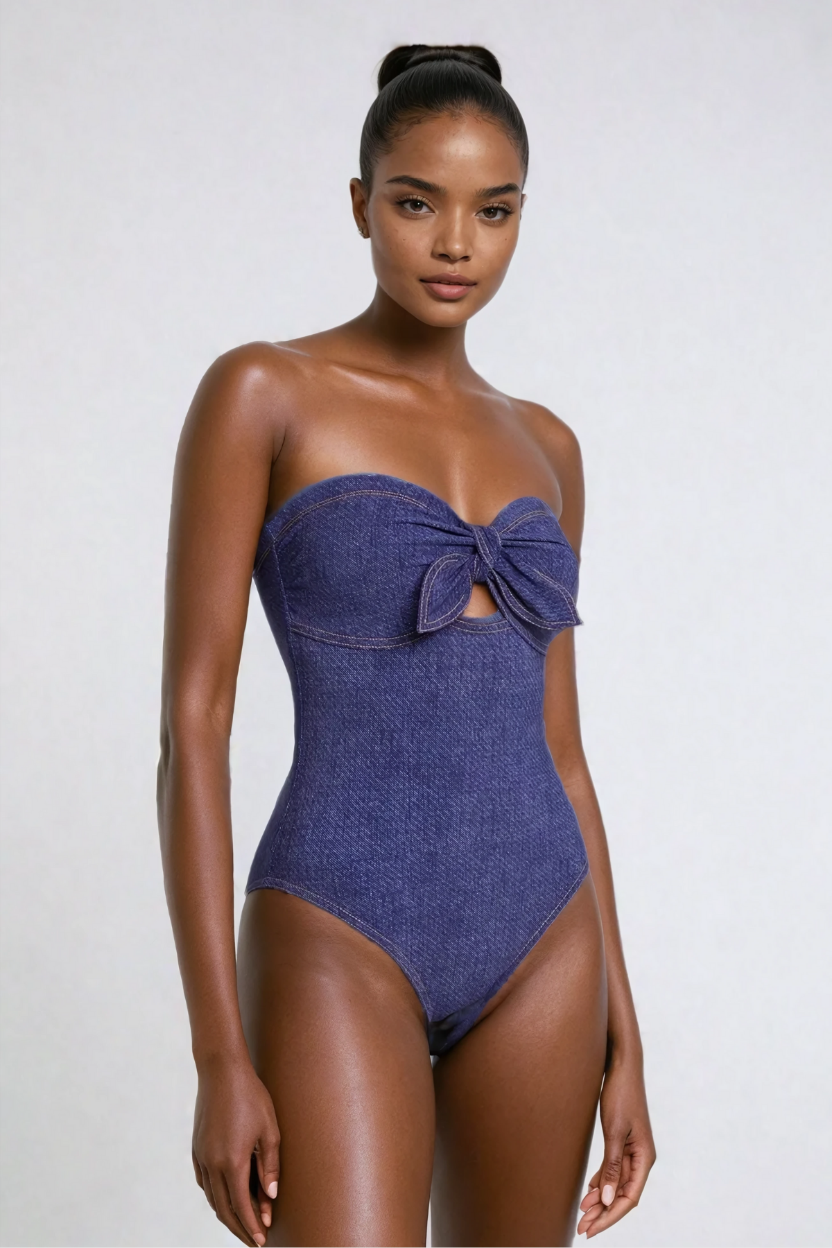 Alpine Strapless Cutout Bodycon Swimsuit