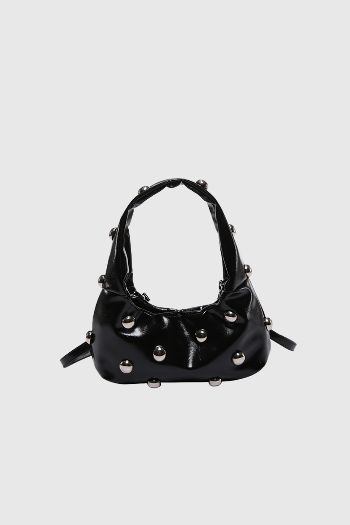 Alta Schultertasche aus Leder mit Nieten
