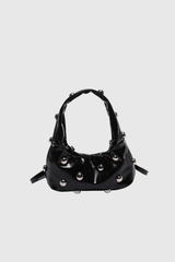 Alta Schultertasche aus Leder mit Nieten