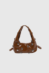 Alta Schultertasche aus Leder mit Nieten