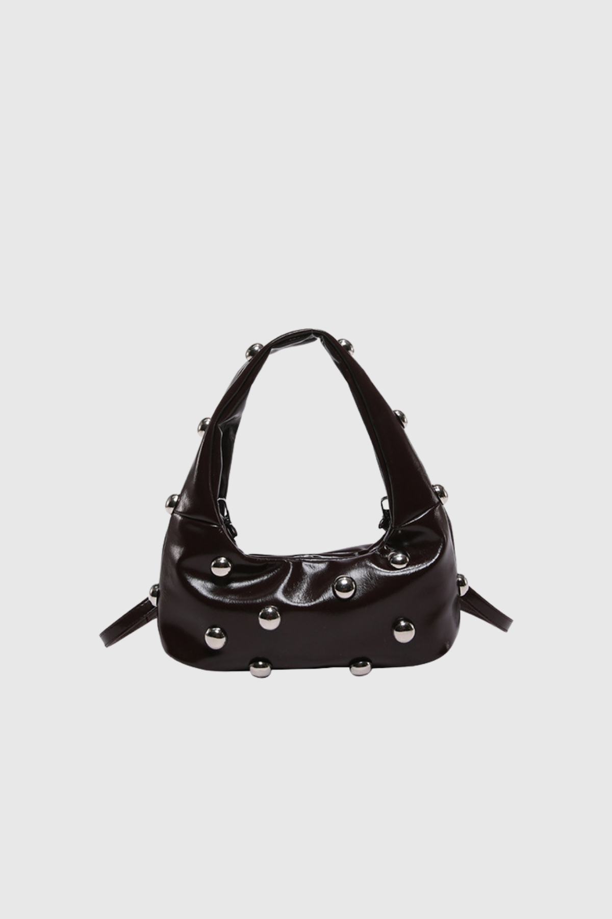 Alta Schultertasche aus Leder mit Nieten