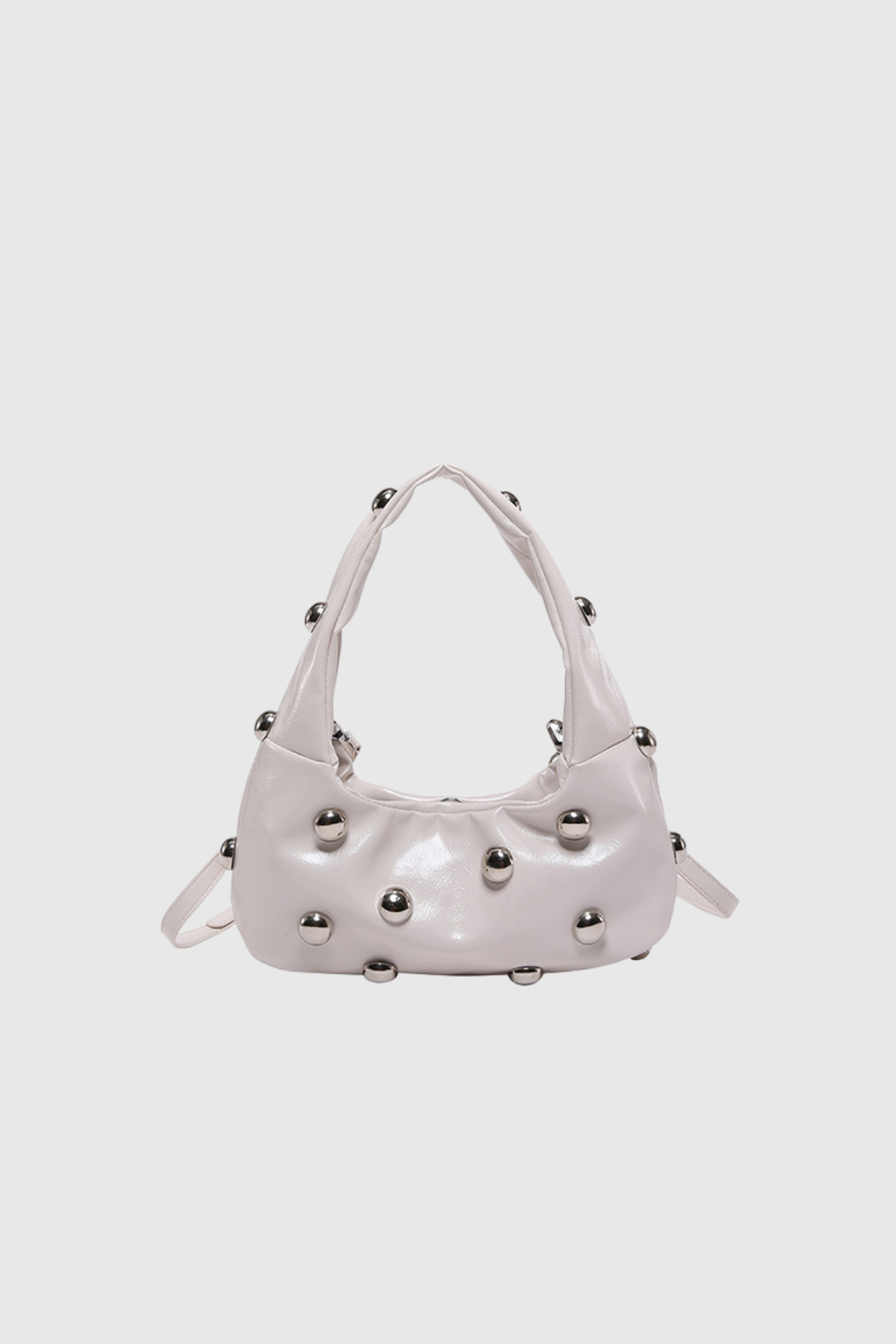 Alta Schultertasche aus Leder mit Nieten