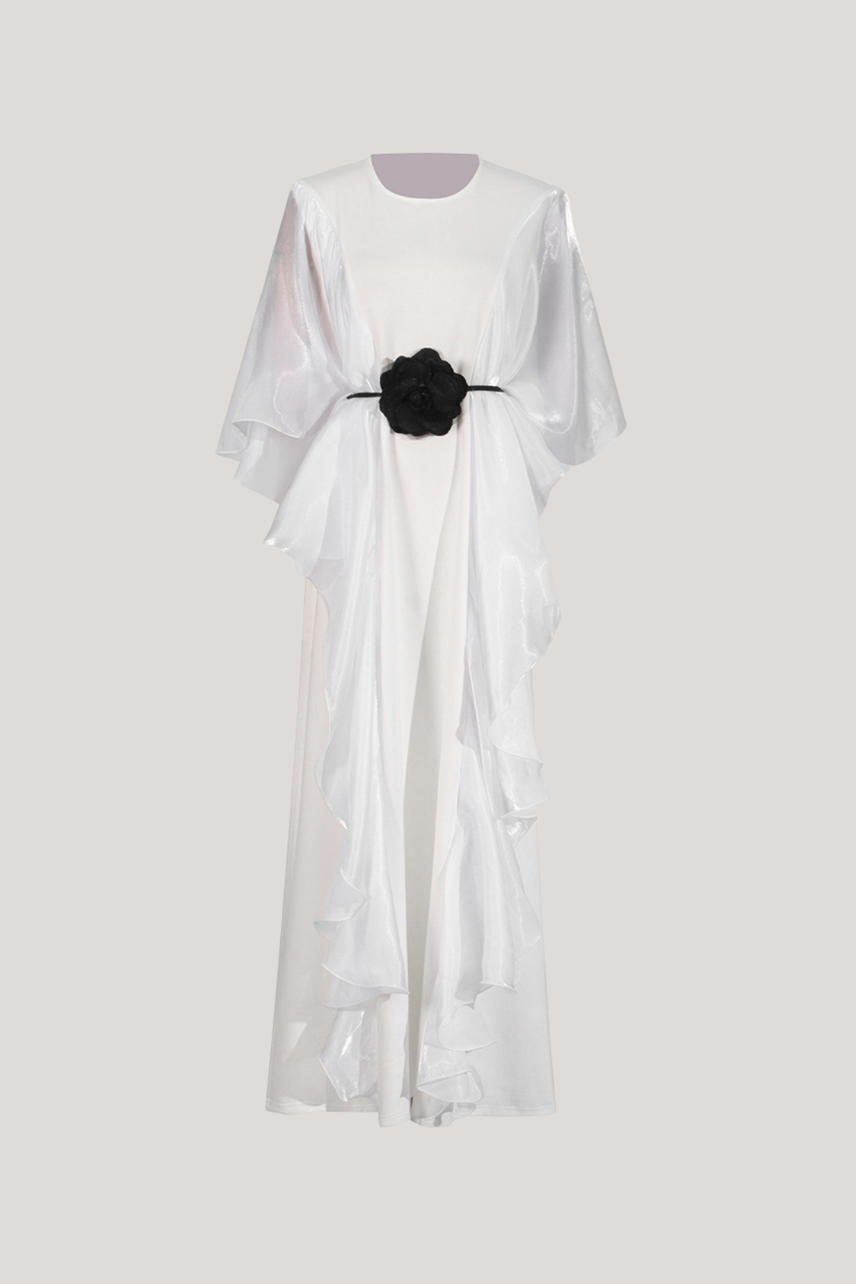 Altan Flower Ruffle Mesh Maxi Dress