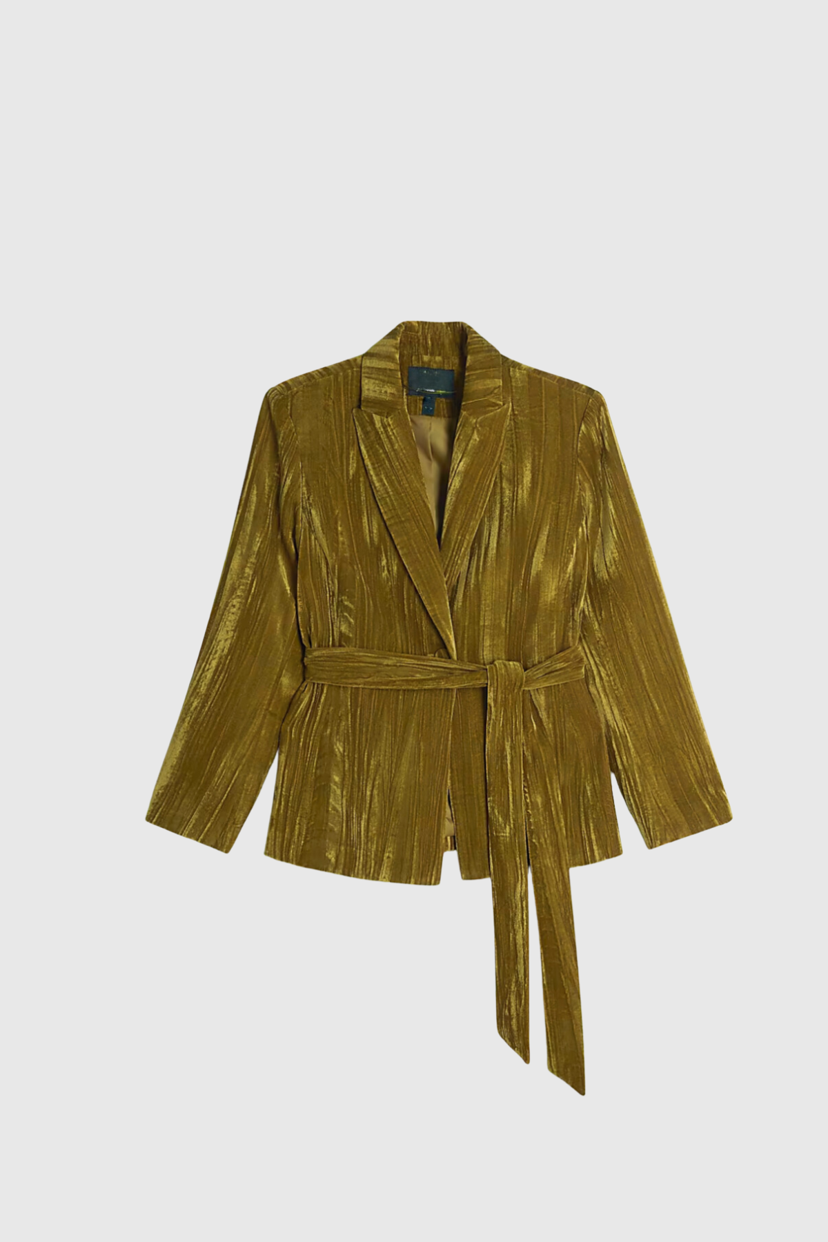 Althena – Gestreifter Blazer mit Schnürung und Revers