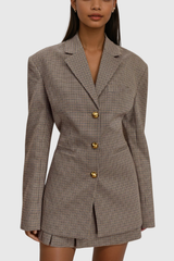 Alvan Blazer mit Gitterschnalle